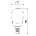 Компактная люминесцентная лампа Shine Mini Golf 9W E14 
